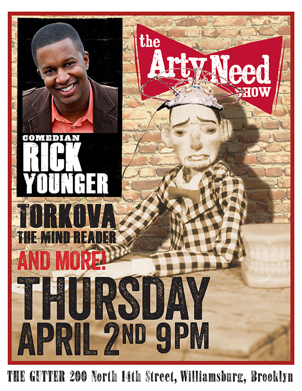 Arty Need Show Live — April 2nd, 2015 at The Gutter in Brooklyn, NY